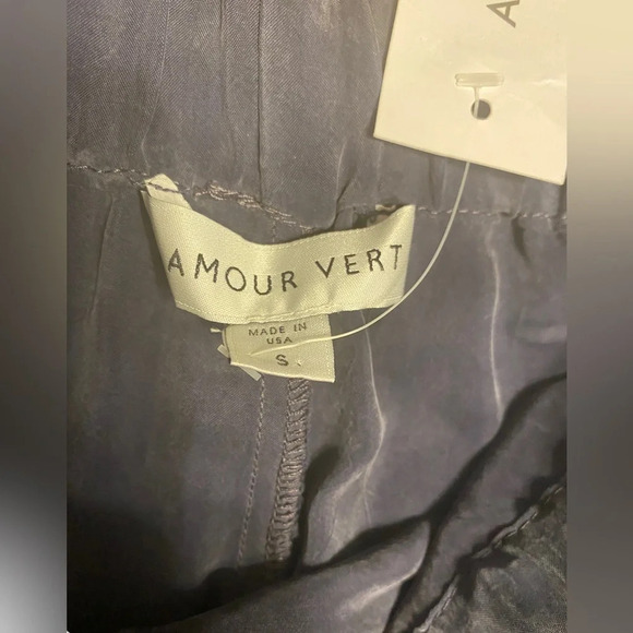 NWT Amour Vert Cupro Pull On Cropped Pants - Picture 6 of 9